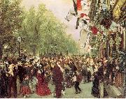 Adolph von Menzel William I Departs for the Front, July 31, 1870 oil painting picture wholesale